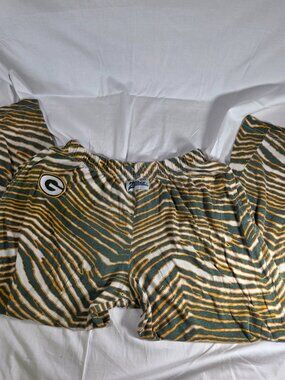 Zubaz NFL Green Bay Packers Zebra Lounge Pants - Size Medium (As-Is)